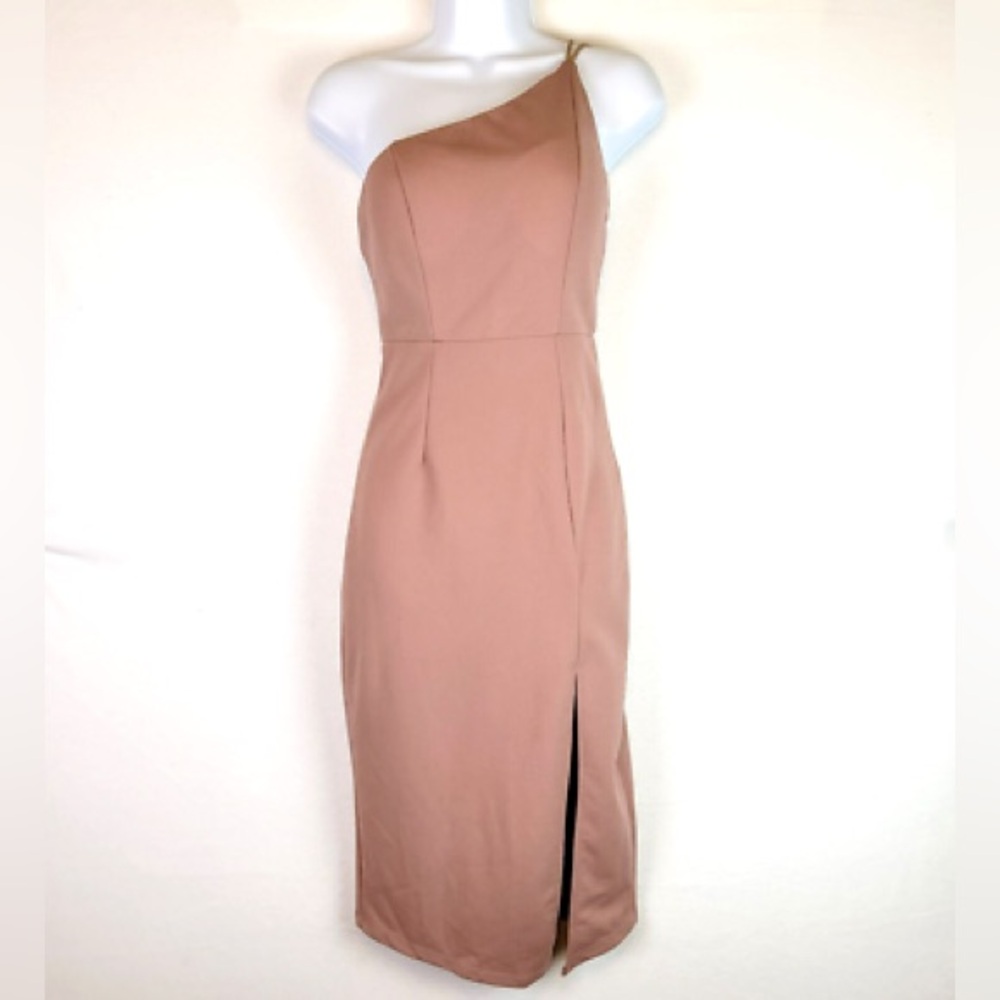 Hello Molly Asymmetrical Mauve Dress